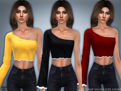 One Shoulder Shirt