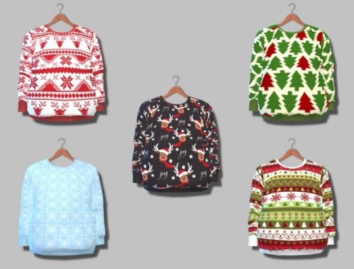 Christmas Sweaters T at Descargas Sims
