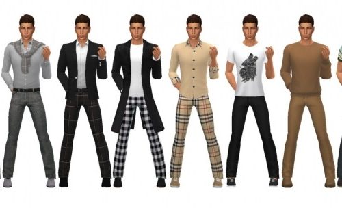 BG BELTED JEANS M at Sims4Sue