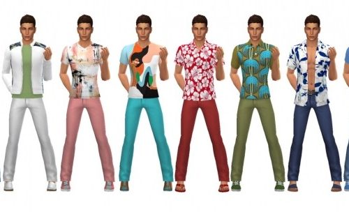 BG BELTED JEANS M at Sims4Sue