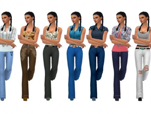 BG BOOTCUT JEANS at Sims4Sue