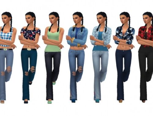 BG BOOTCUT JEANS at Sims4Sue