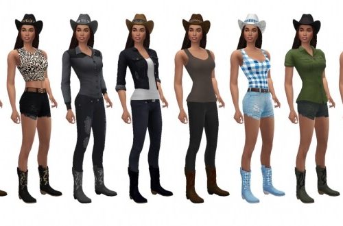 BG COWGIRL BOOTS at Sims4Sue