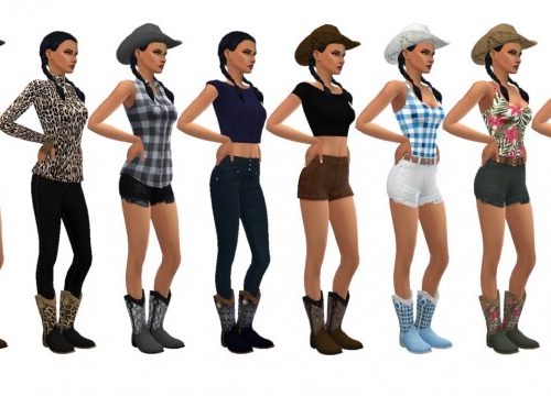 BG COWGIRL BOOTS at Sims4Sue