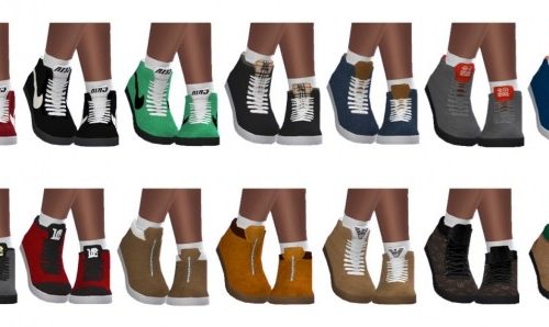 BG Designer High Tops (M) SIMLISH at Sims4Sue