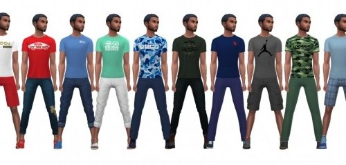 BG DESIGNER TEE (M) at Sims4Sue