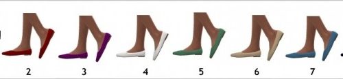 BG FABRIC FLATS at Sims4Sue
