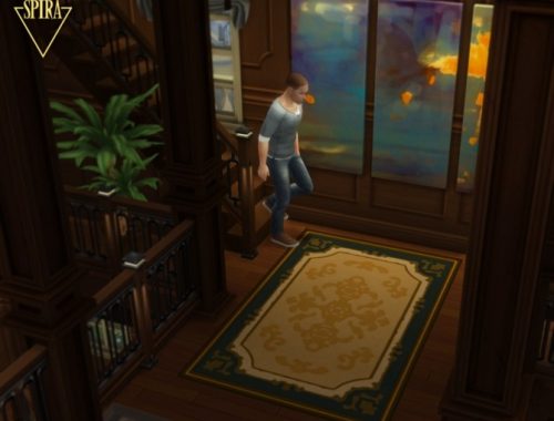 BG Fleur de Lis Rug Recolor by LadySpira at Mod The Sims