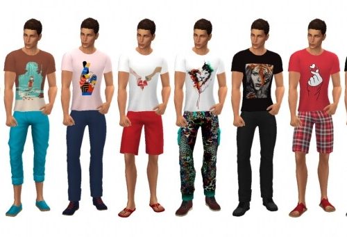 BG GRAPHIC TEE M at Sims4Sue