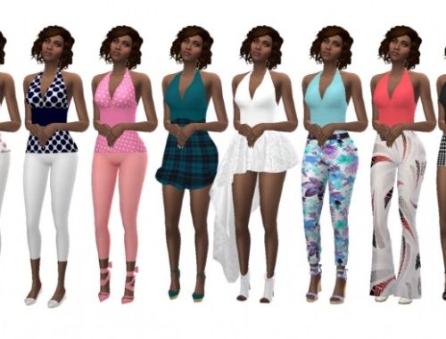 BG HALTERNECK TANK at Sims4Sue
