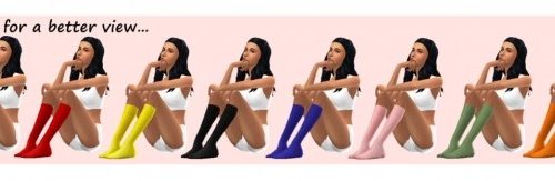 BG KNEE HIGH SOCKS at Sims4Sue