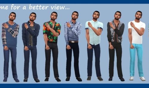 BG LONGLINE JEANS M at Sims4Sue
