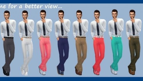 BG LONGLINE PANTS (M) at Sims4Sue