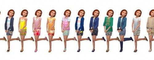 BG MINI SKIRT (CF) at Sims4Sue