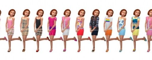 BG MINI SKIRT (CF) at Sims4Sue