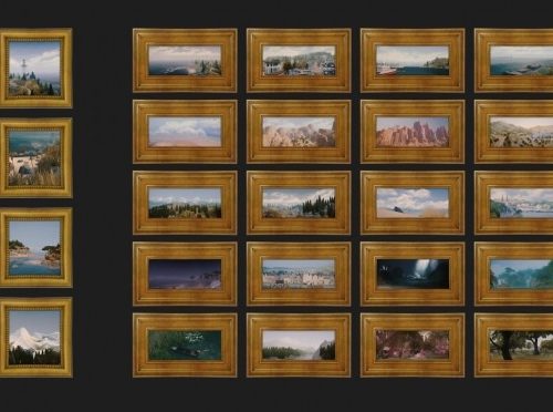 BG Paintings of The Sims 4 Scenery at Miss Ruby Bird