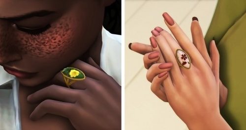 BG Pressed Flower Ring at Miss Ruby Bird