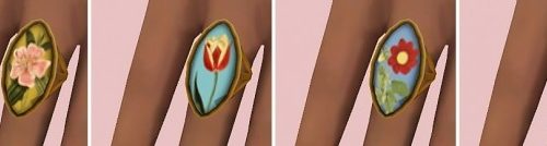 BG Pressed Flower Ring at Miss Ruby Bird