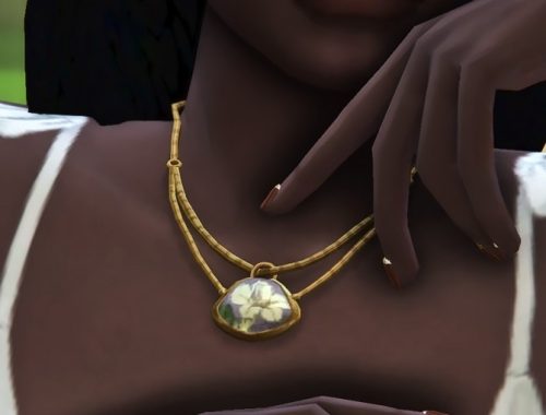 BG Pressed Flowers Necklace at Miss Ruby Bird