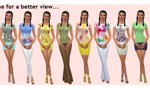 BG RUFFLED BLOUSE at Sims4Sue