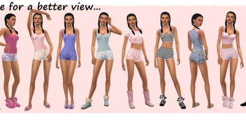 BG SHORT PYJAMAS at Sims4Sue