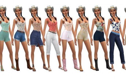 BG SHORT TANK TOP at Sims4Sue