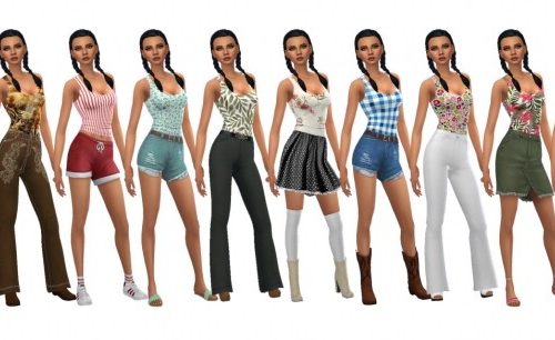 BG SHORT TANK TOP at Sims4Sue