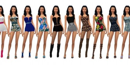 BG STRAPLESS ROMPER at Sims4Sue