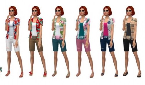 BG TOURIST OUTFIT at Sims4Sue