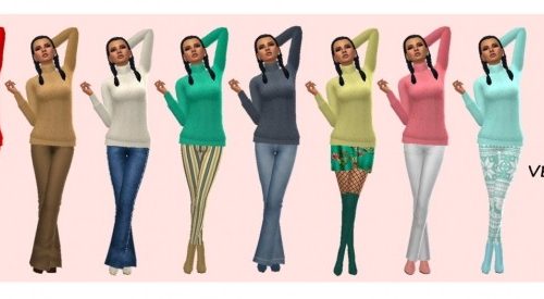 BG TURTLENECK SWEATER 1 WOOL VERSION at Sims4Sue