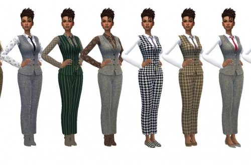 BG VEST SUIT at Sims4Sue