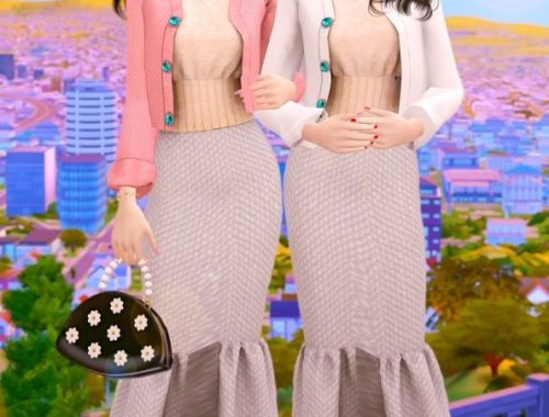 Bijou button Cardigan DR at RIMINGs