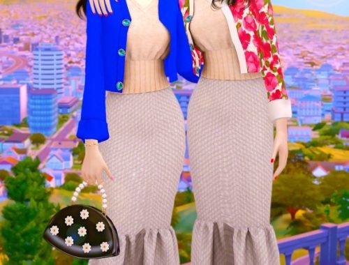 Bijou button Cardigan DR at RIMINGs