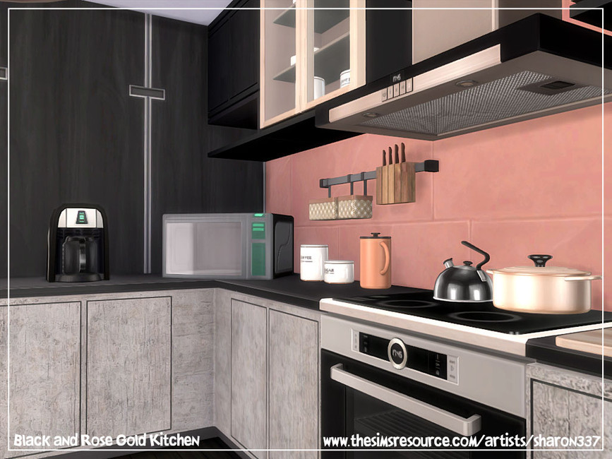 Black and Rose Gold Kitchen - Image 5