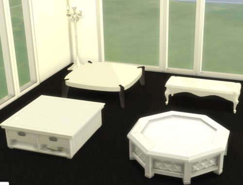 Black and White Coffee Table Collection