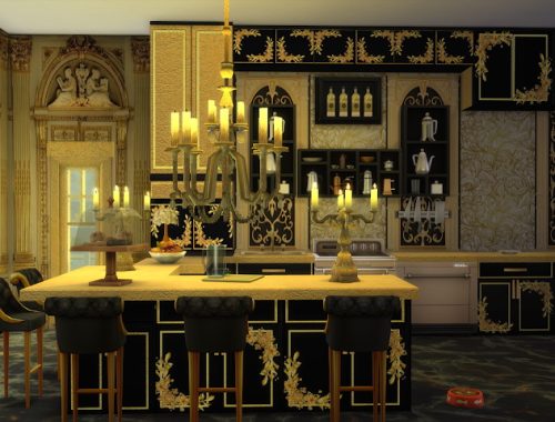Black & Golden Kitchen at Anna Quinn Stories