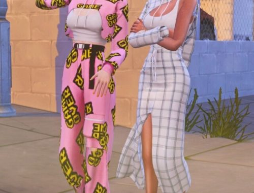 Blah Blah Blah Clothes Set at NEWEN