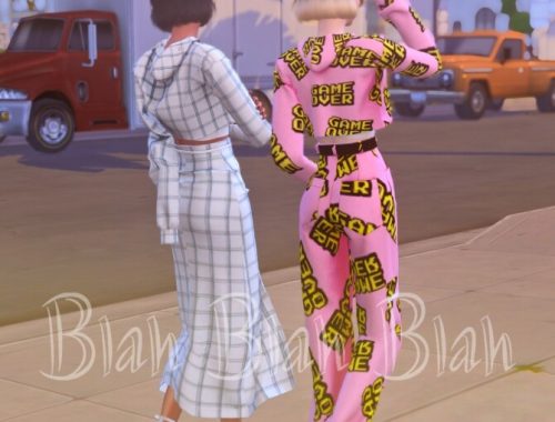 Blah Blah Blah Clothes Set at NEWEN