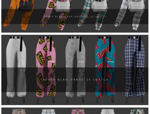 Blah Blah Blah Clothes Set at NEWEN