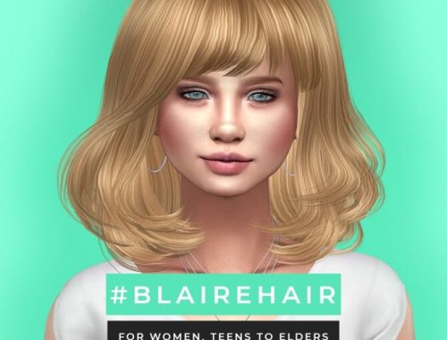 Blaire hair for all ages FREE + Anna hair at Sonya Sims