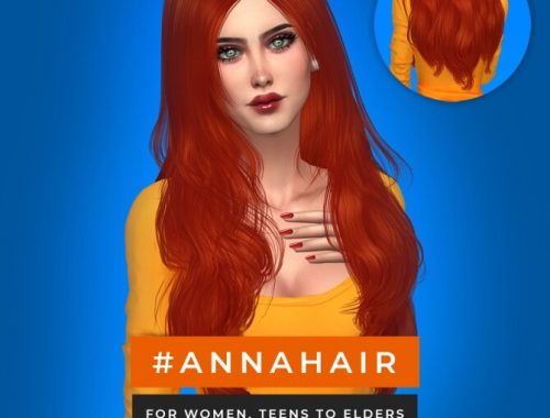 Blaire hair for all ages FREE + Anna hair at Sonya Sims