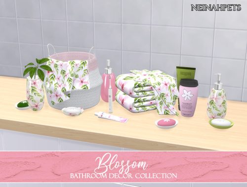 Blossom Bathroom Decor {Mesh Required}