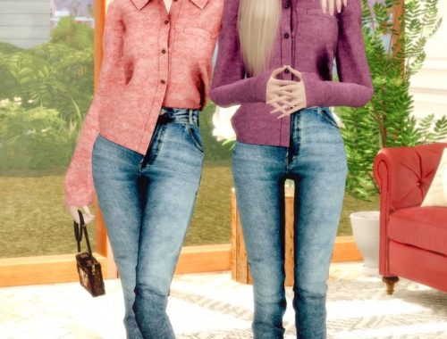 Blouse & jeans at RIMINGs