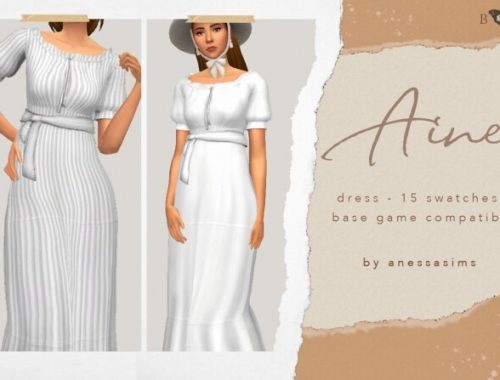 Blue Anemone Clothes Collection at Anessa Sims