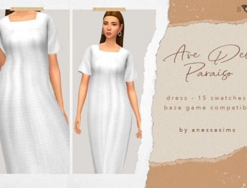 Blue Anemone Clothes Collection at Anessa Sims