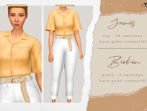 Blue Anemone Clothes Collection at Anessa Sims