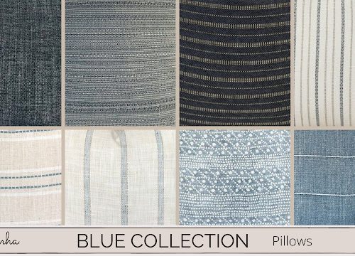Blue Collection Pillows & Rugs at Dinha Gamer