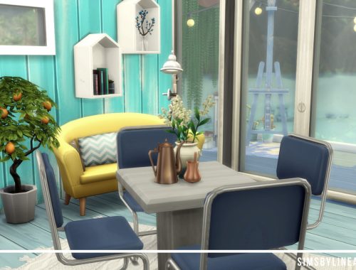 Blue House Boat