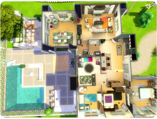 Blue Mid-century Modern