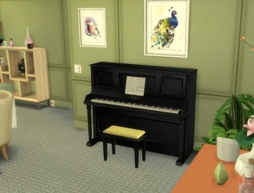 Bluthner Upright Piano by PeterJames88 at Mod The Sims